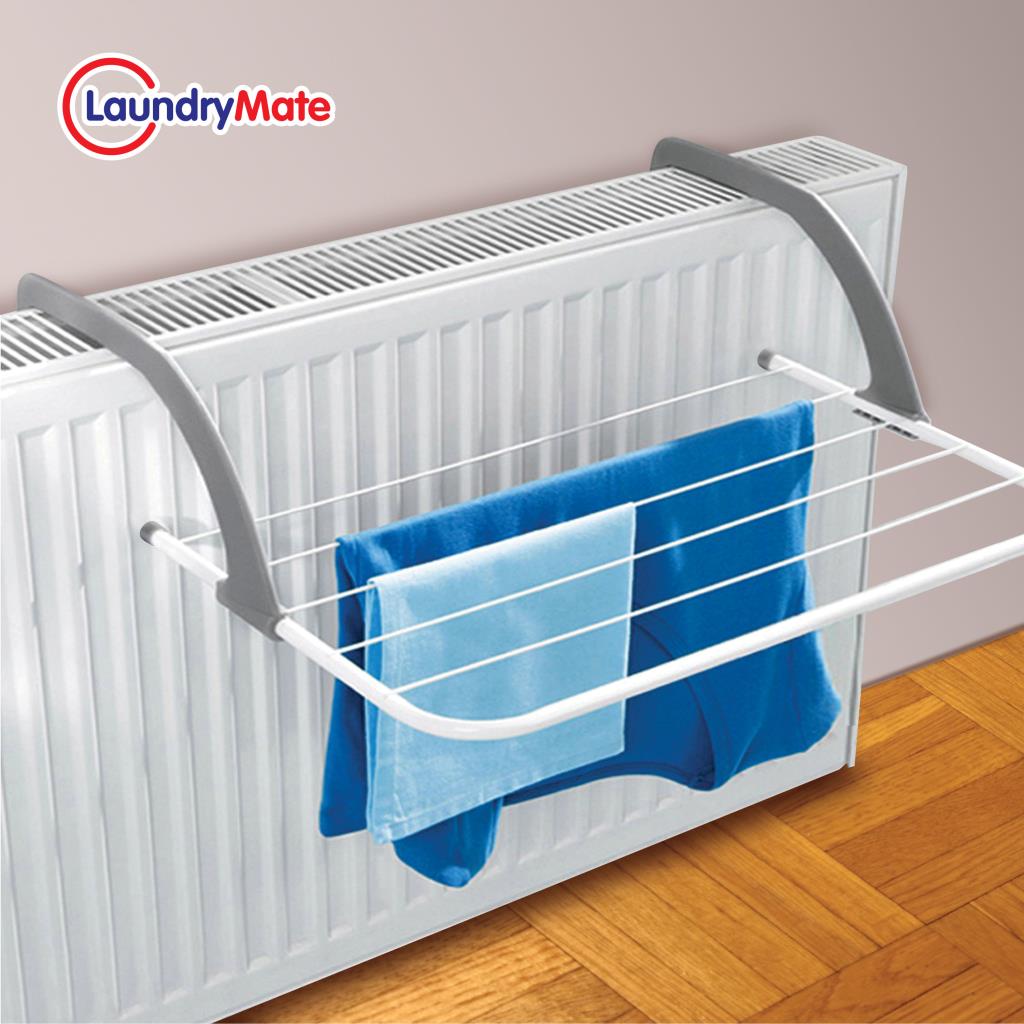 Over Radiator Airer Clothes Washing Drying Indoor Rack Adjustable Rail Dryer