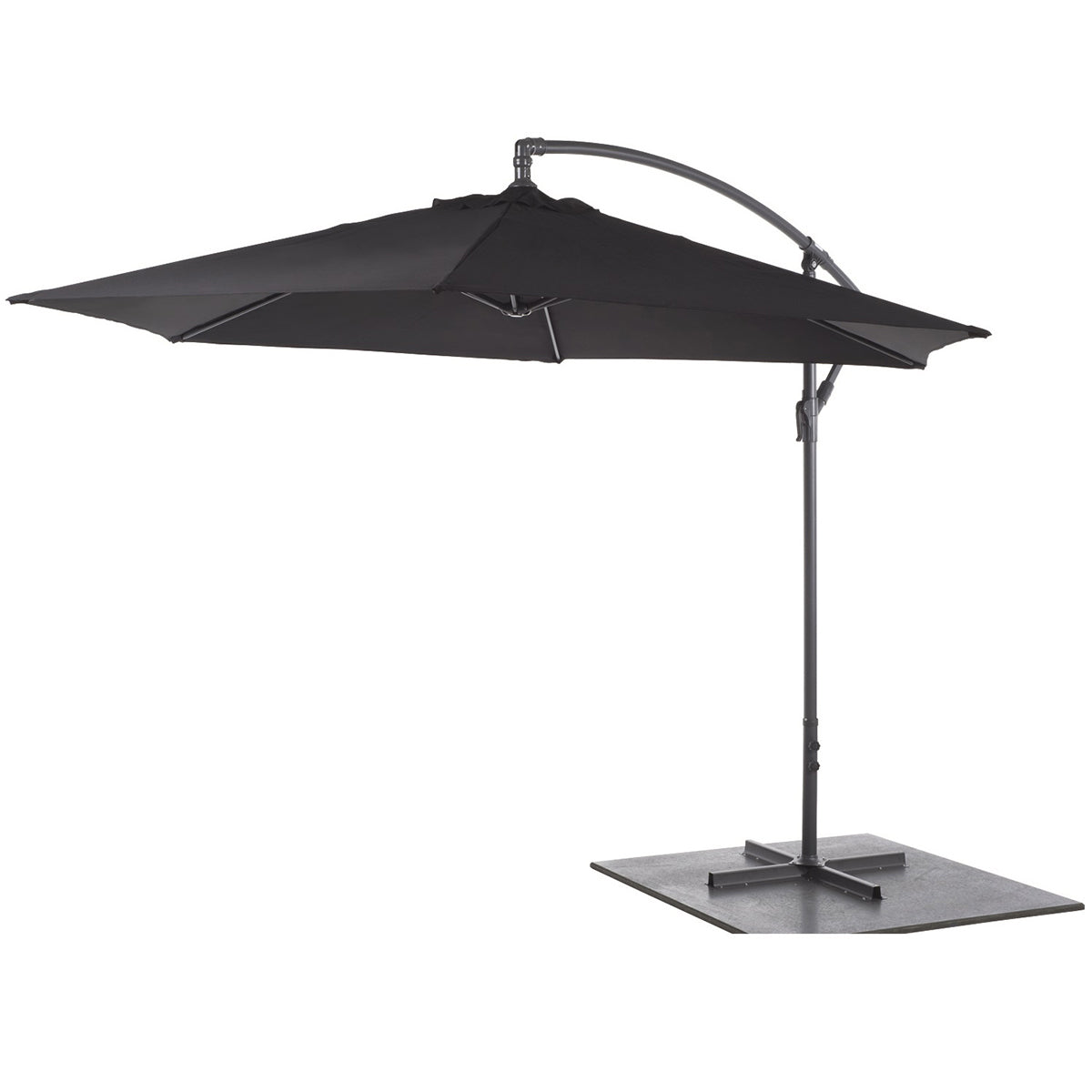 3M Hanging Garden Parasol Sunshade Banana Patio Umbrella Crank Tilt Cantilever