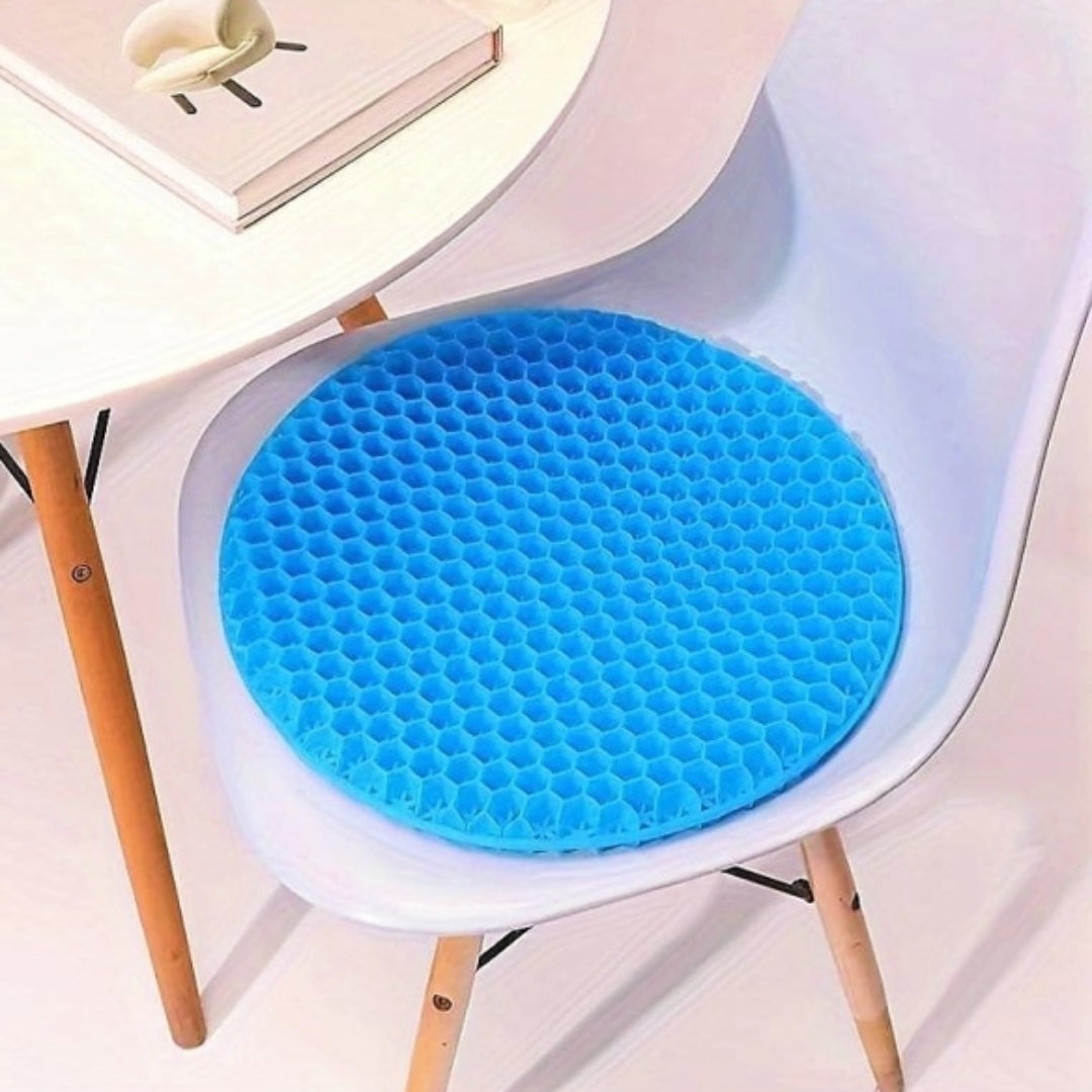 Pressure Relief Gel Honeycomb Seat Pad Back Support Chair Cushion Office Home