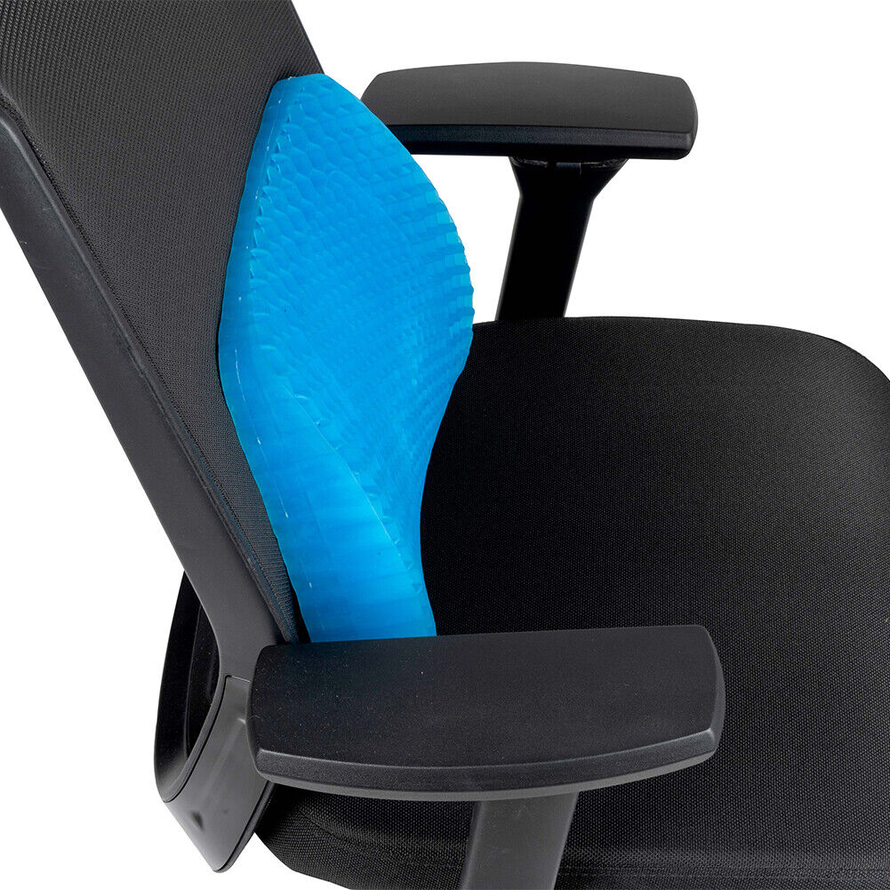 Pressure Relief Gel Honeycomb Seat Pad Back Support Chair Cushion Office Home