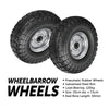 Wheelbarrow Wheel 25cm Pneumatic Rubber Tyre Replacement 120kg Load Anti Slip