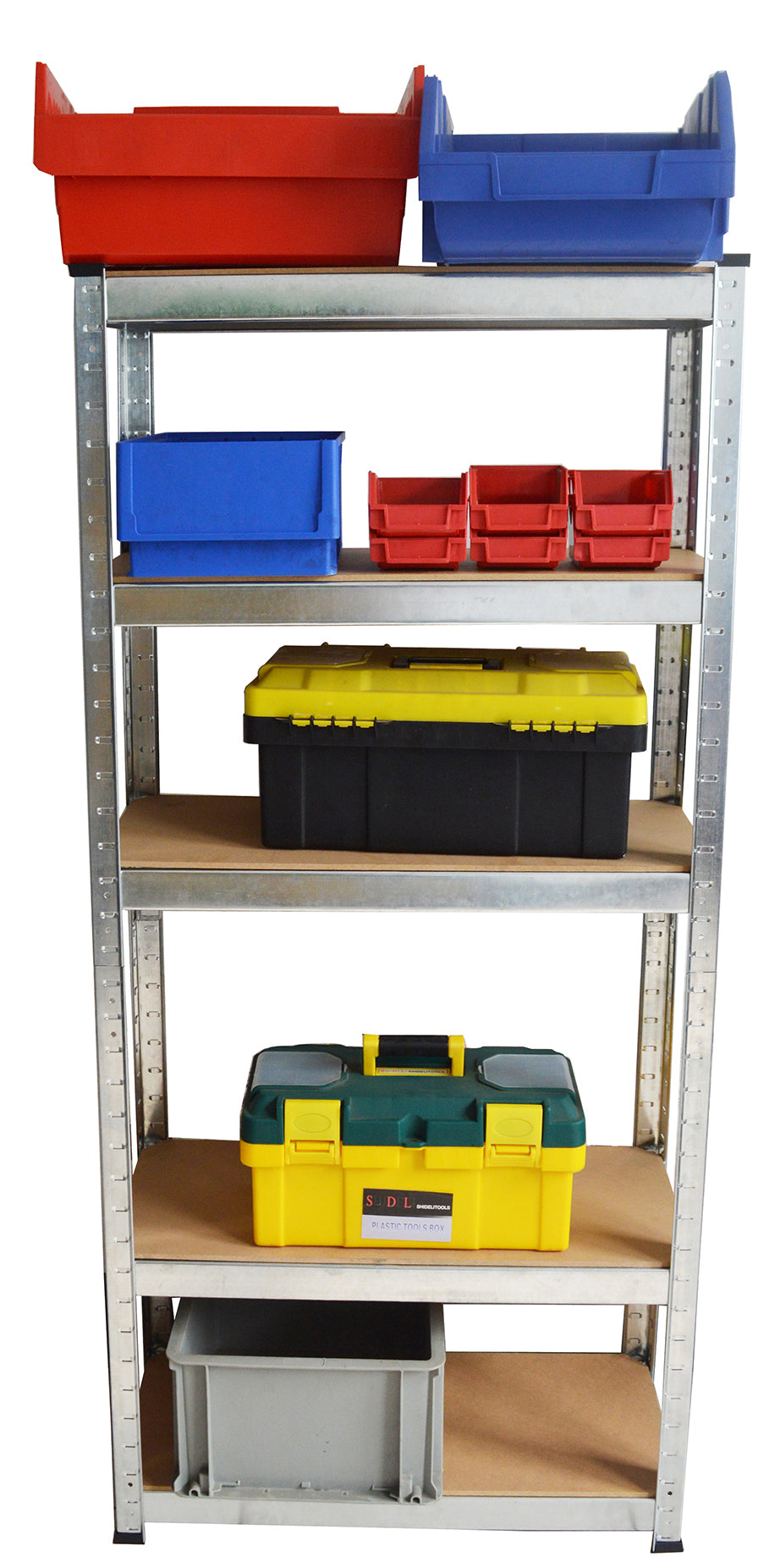 5 Tier Boltless Industrial Racking Garage Shelving Storage Shelf Heavy Duty