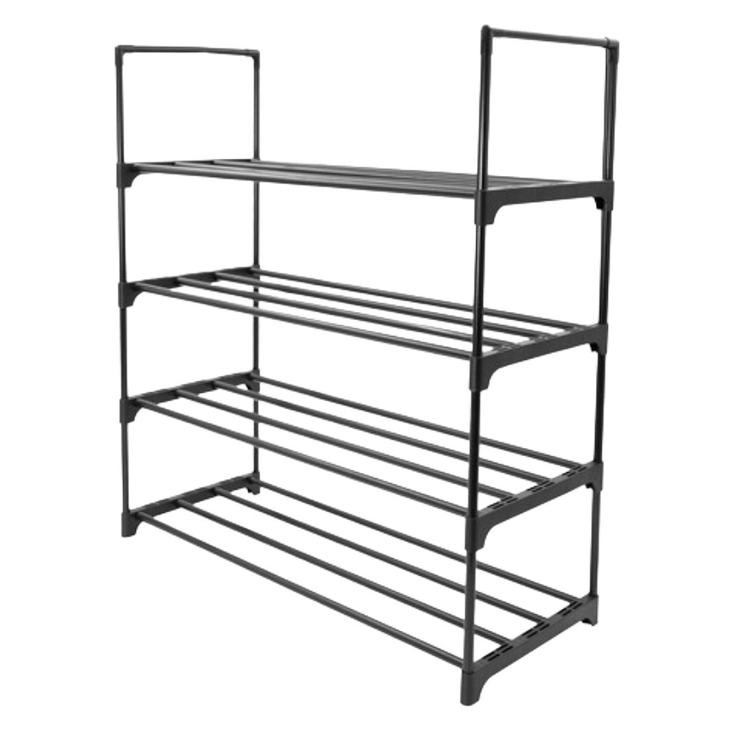 4 & 10 Tier Shoe Rack Organiser Heavy Duty Metal Frame Multi Shelf Storage Stand