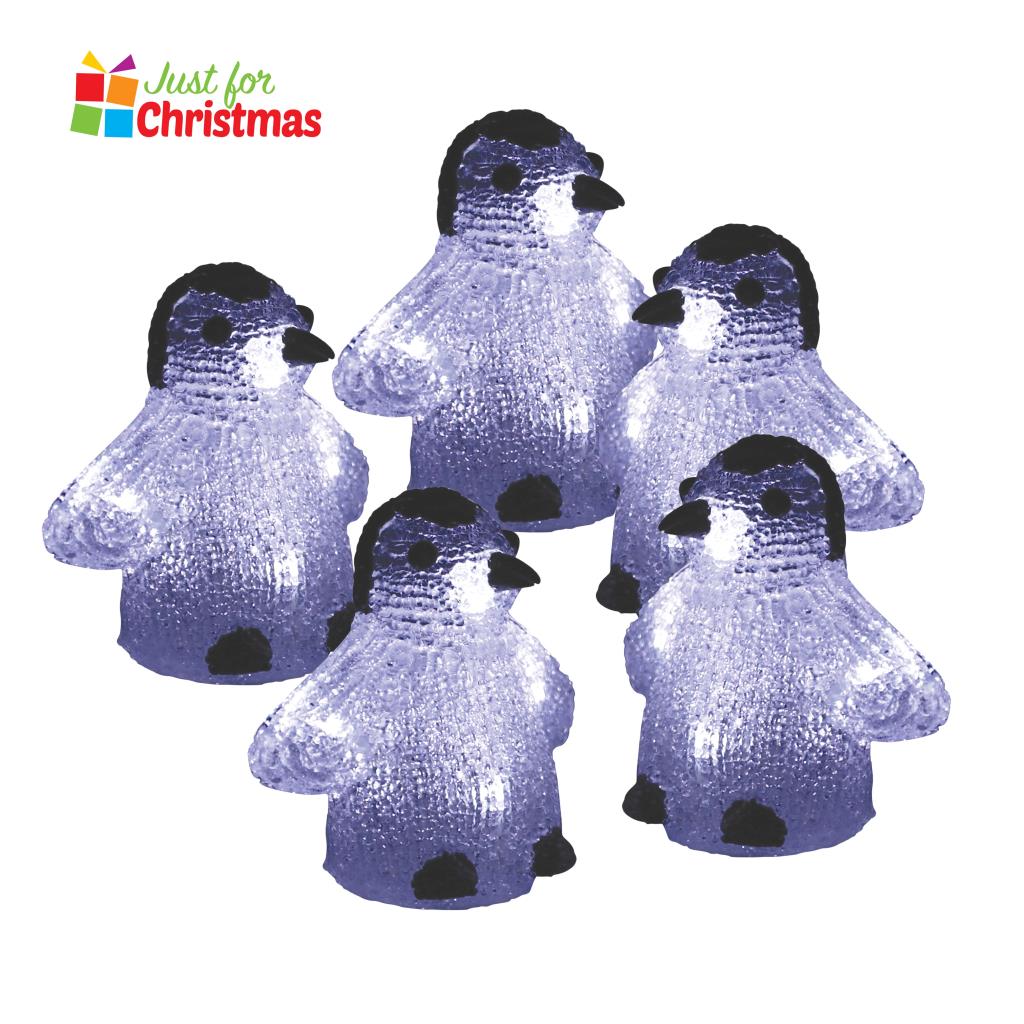 Christmas Ornamental String Fairy Lights Indoor/Outdoor - Penguin/Robin/Squirrel