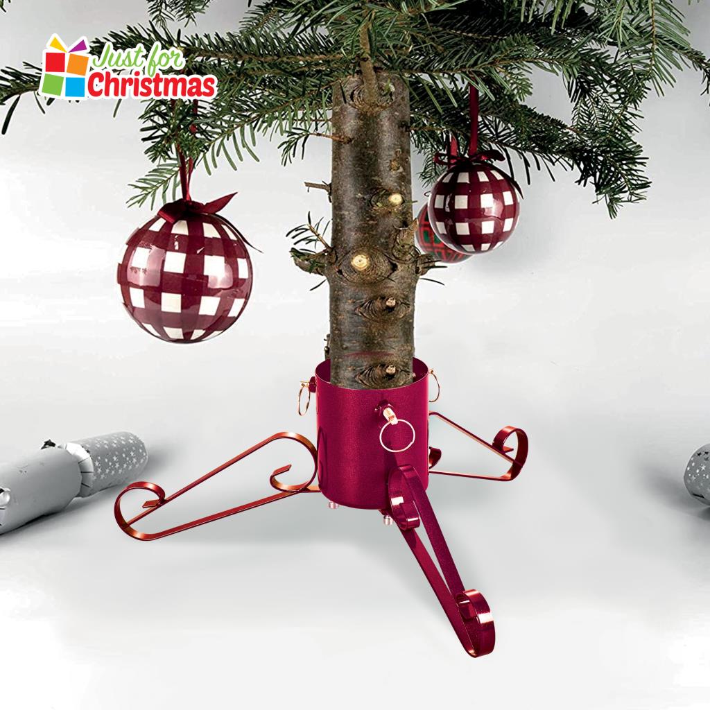 Christmas Tree Metal Stand Ideal for Real Christmas Trees with Water Tank Xmas