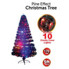 Christmas Tree White Multicolour Artificial Pine with Candy Cane Lights &Stand