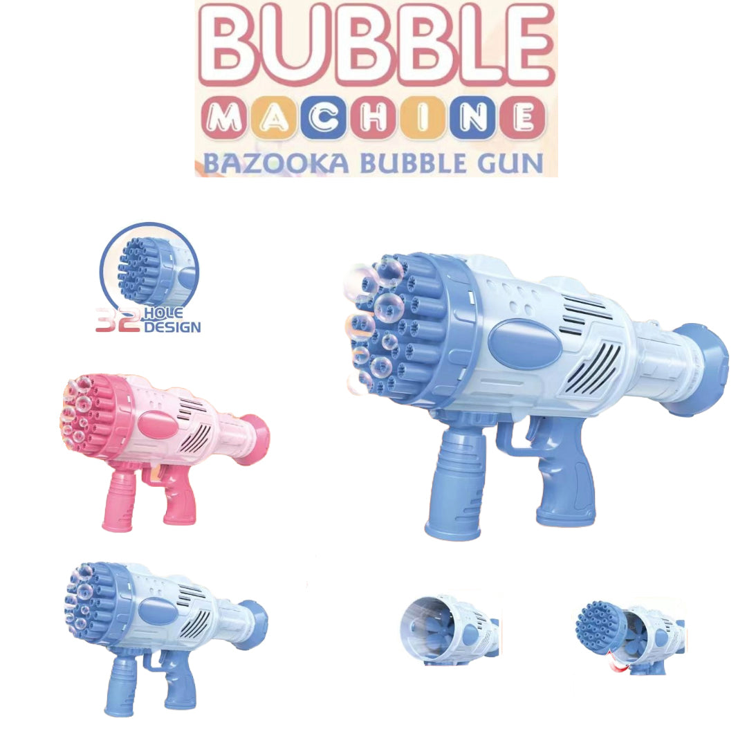 Bubble Machine Rechargeable Gun Handheld Automatic Space Kids Blowing Party