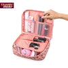 Expandable Make Up Bag Travel Hanging Wash Bag Toiletry Flower Pouch Airport