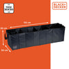 Black+Decker Car Boot Organiser Collapsible Foldable Storage Trunk 5 Compartment