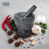 Heavy Pestle and Mortar Set Natural Spice & Herb Crusher Grinder Durable Stone