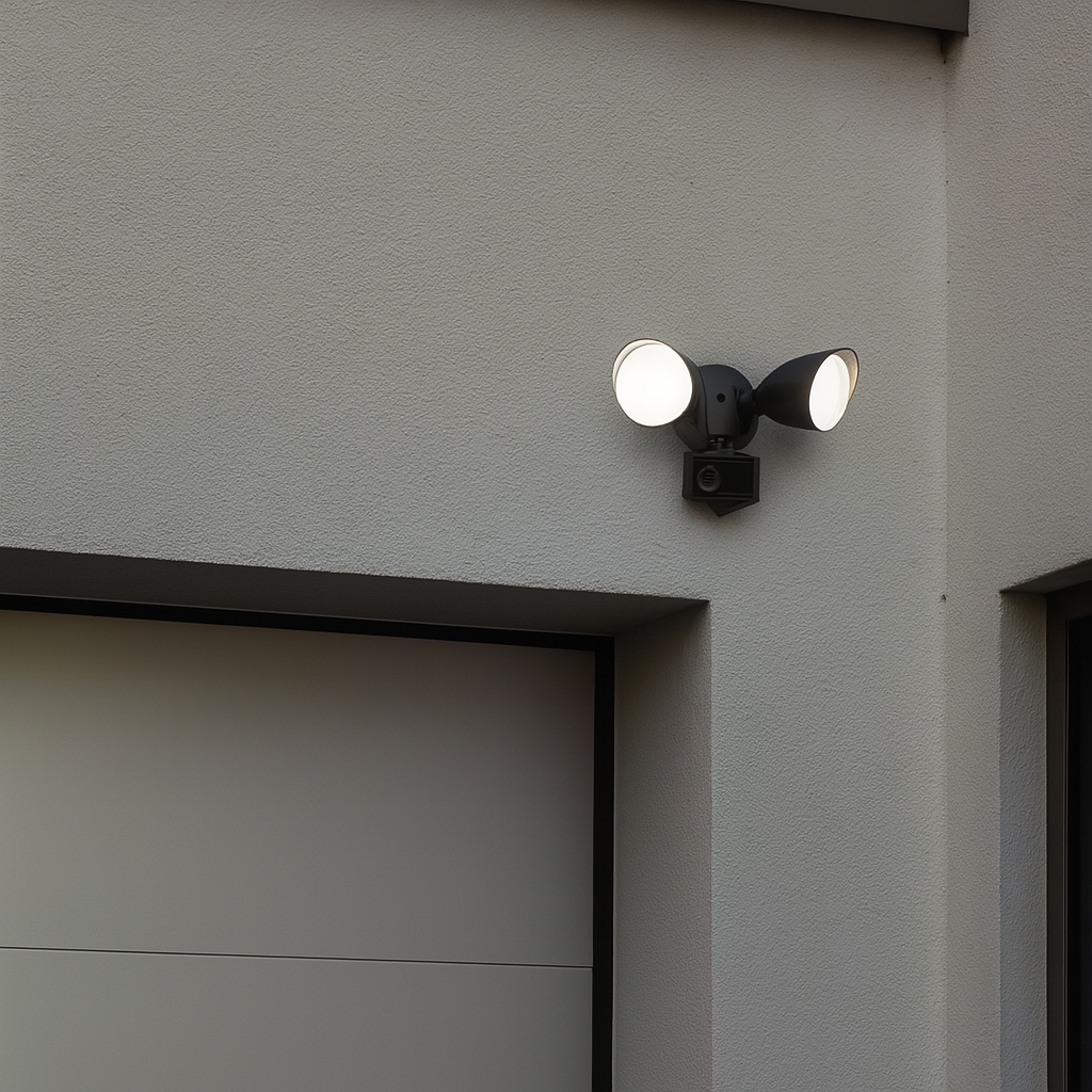 19W LED Floodlight WIFI Security Light Camera FHD PIR Sensor 1200 Lumens 1080P
