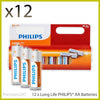 12/24 Philips Long Life Batteries AA AAA 1.5V Zinc Chloride R6 R03 High Quality