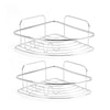 2x Shower Caddy Bathroom Suction Shelf Storage Shampoo Soap Holder No Drill