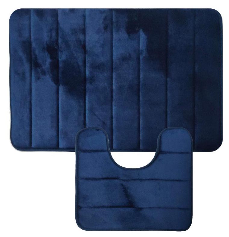 Bath & Toilet Mat Non-Slip Super Soft Memory Foam Absorbent Bathroom.