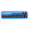 Goodyear 15pc Impact Torx Bit Socket Set 1/4 3/8 1/2 T6-T70 TRX-Star