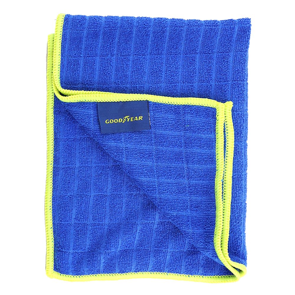 12Pcs Goodyear Microfibre Car Cloth Set Wash Buff Cleaning Drying Towel 40x30cm