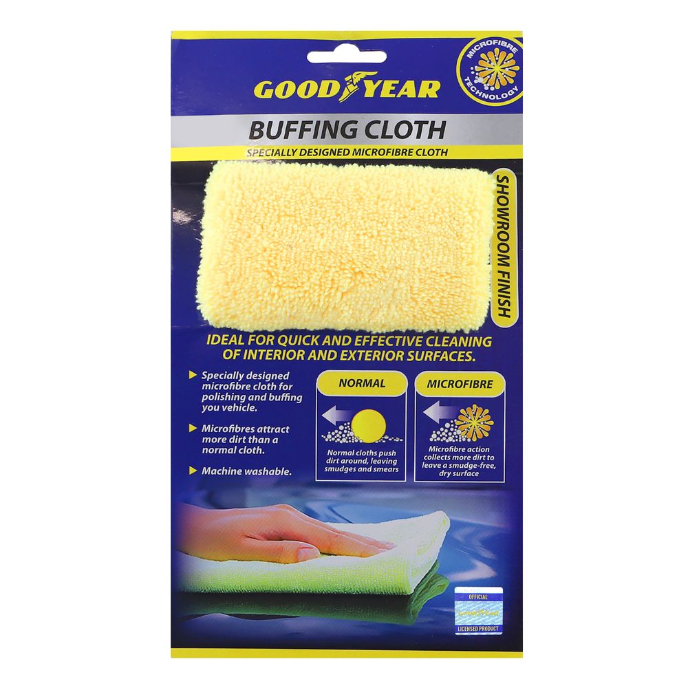 5Pcs Goodyear Microfibre Buffing Cleaning Polishing Lint Free Towel Cloth 40x40