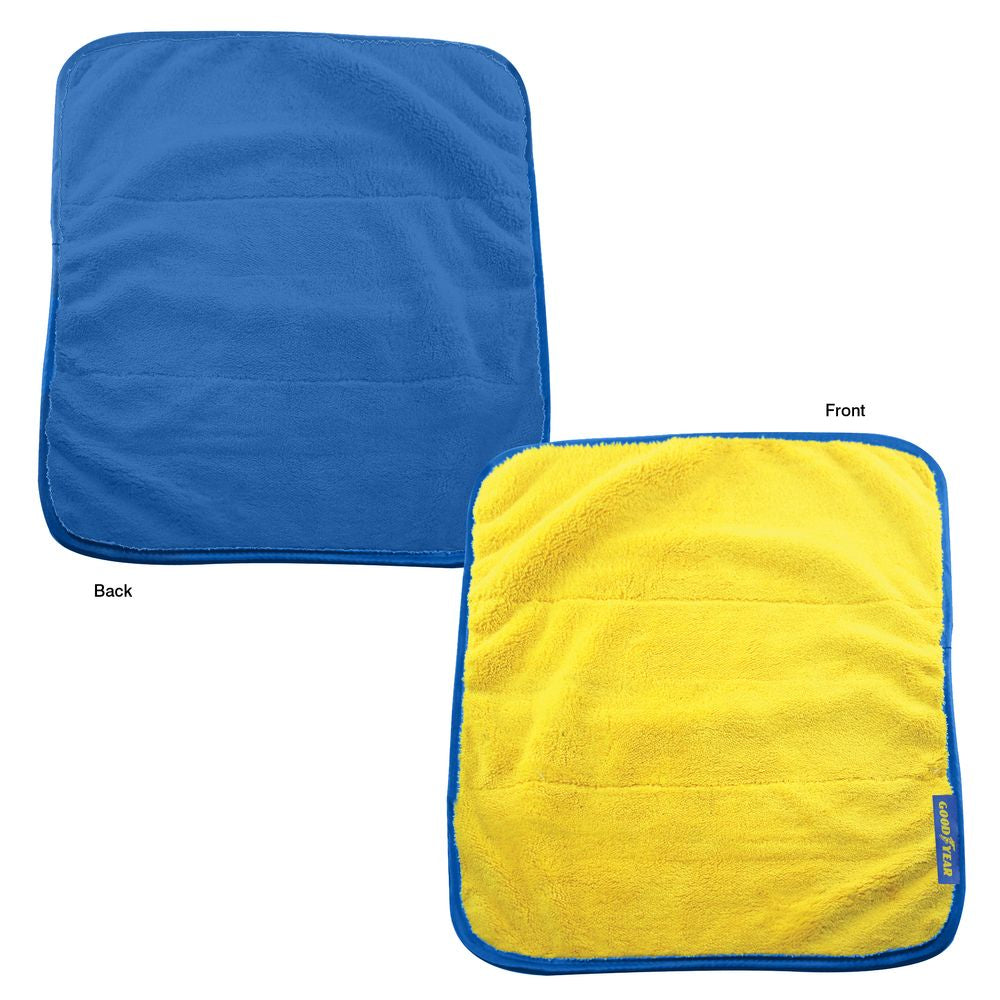 3Pcs Goodyear Microfibre Drying 2 In 1 Luxury Car Cleaning Polish Cloth 80x60cm