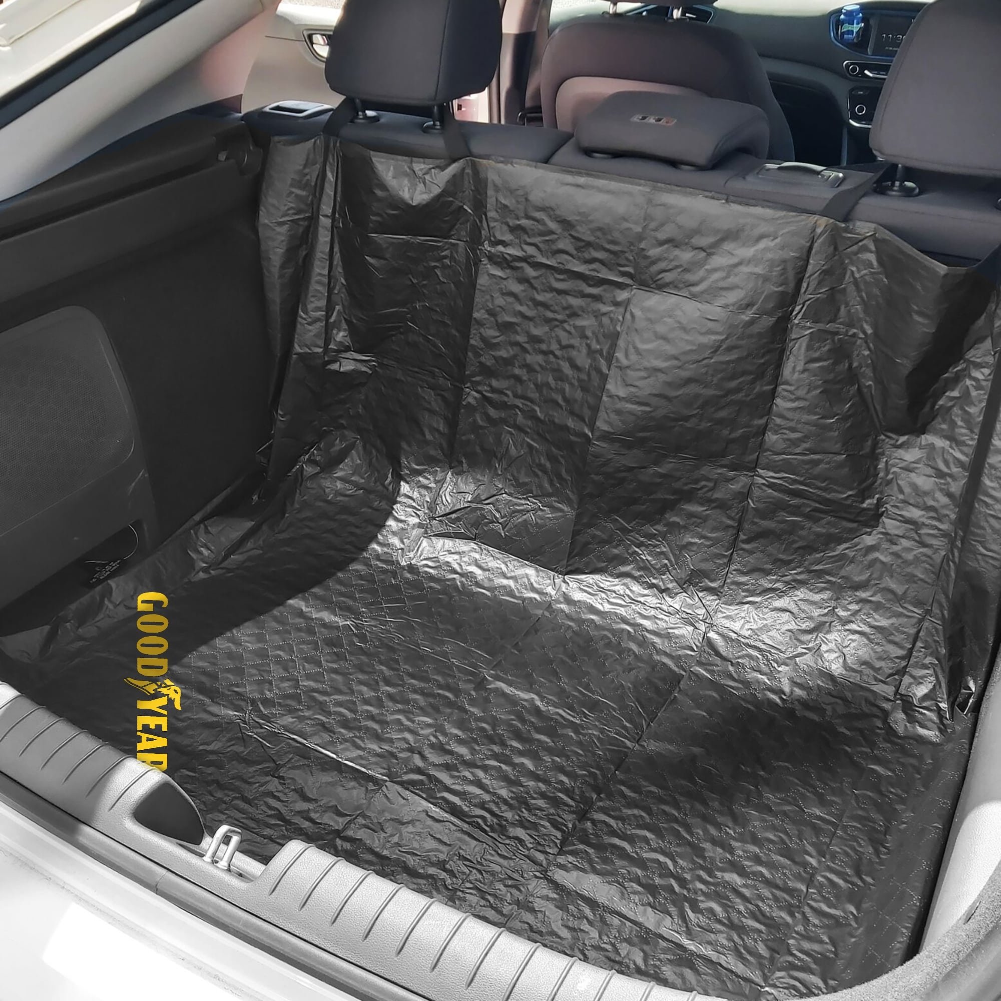 Goodyear 2-In-1 Car Seat & Boot Liner Protector Cover Bootliner Water Resistant