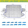 Goodyear Quilted Car Windscreen Cover|Wing Mirror Covers | Snow Ice Frost