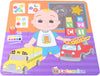 Cocomelon 2 Touch and Feel Baby Puzzles Educational Jigsaw Puzzle Game Sensory