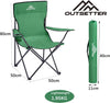 Camping Chair Lightweight Folding Portable Outdoors with Cup Holder Beach Camp