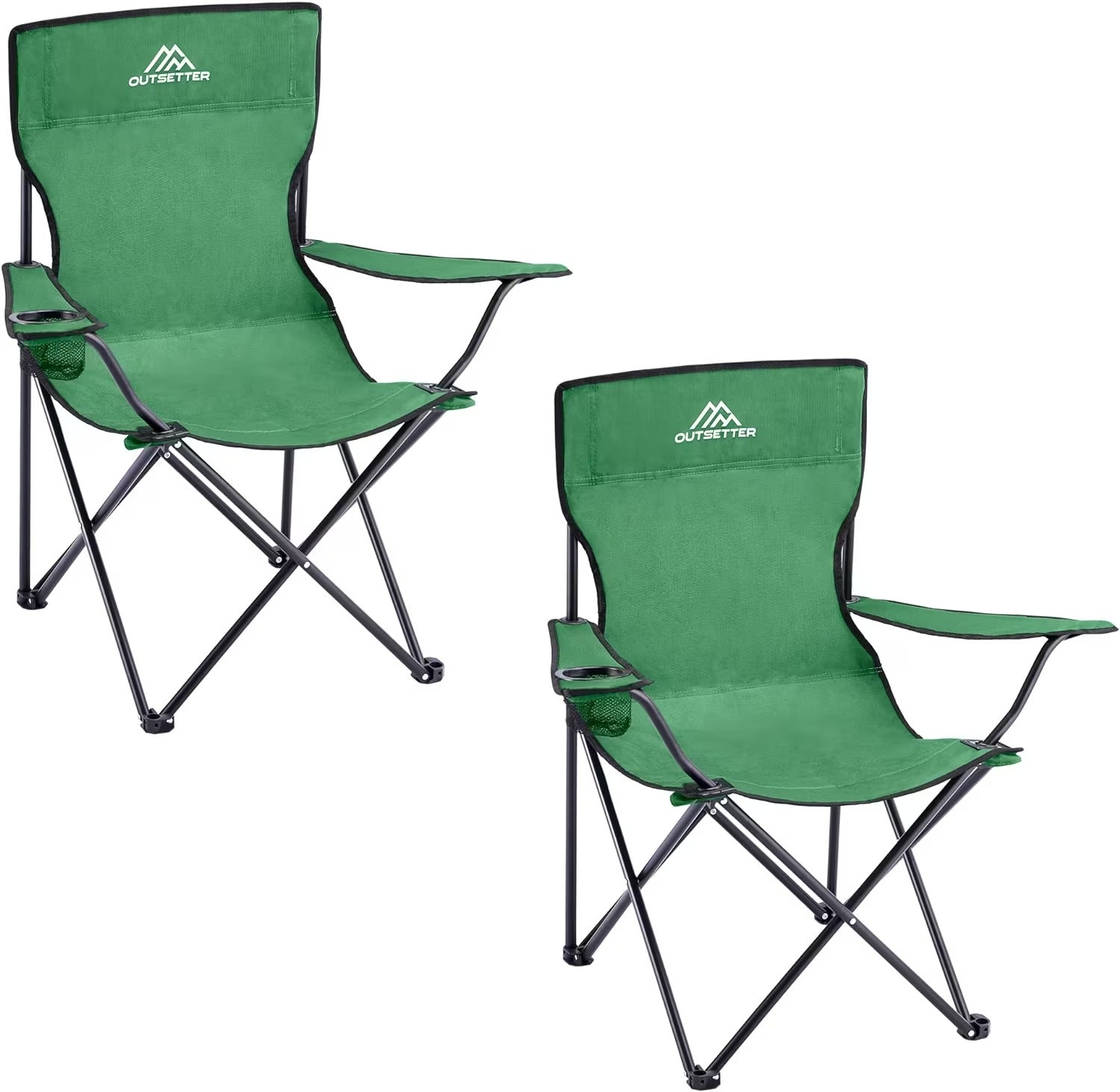 Camping Chair Lightweight Folding Portable Outdoors with Cup Holder Beach Camp