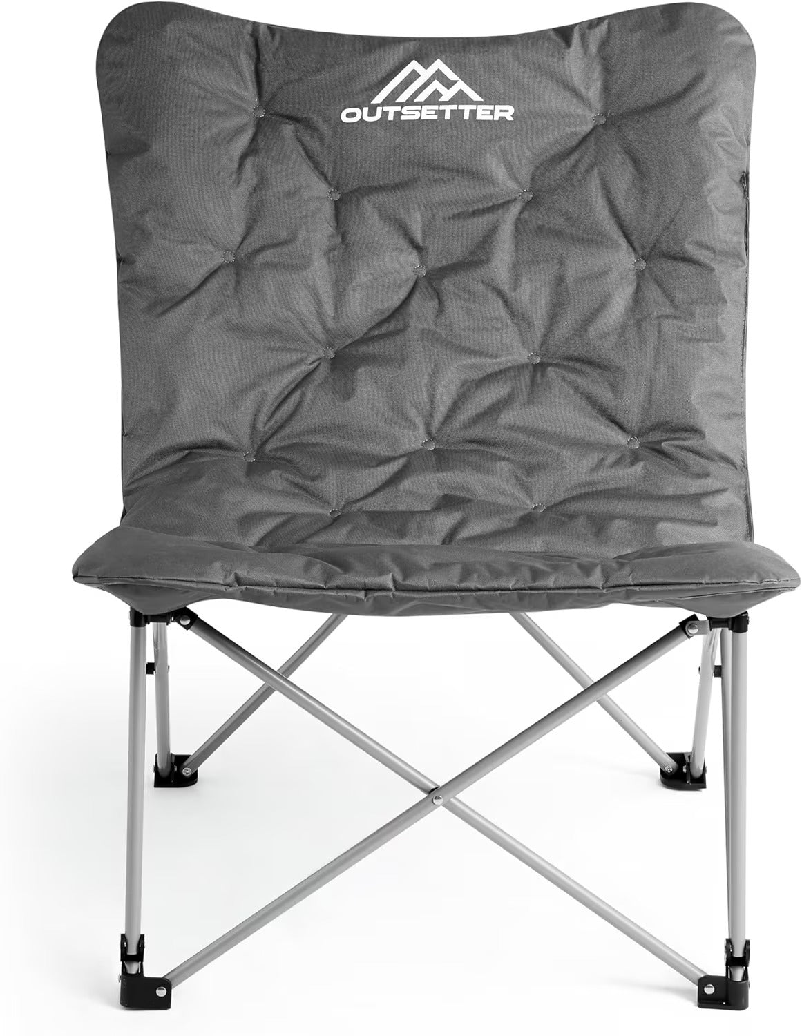 Adult Camping Garden Festival Folding Chair with Oversized Padded Comfy Cushion