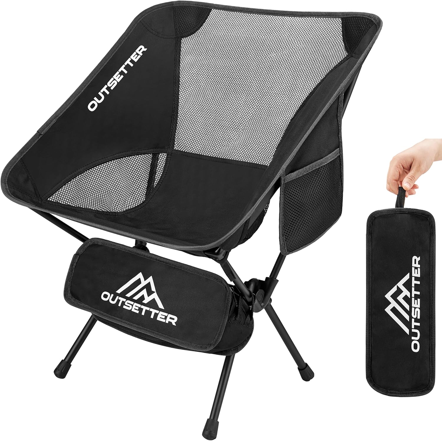 Folding Chair Compact Portable Ultralight Fishing Camping Chair with Carry Bag
