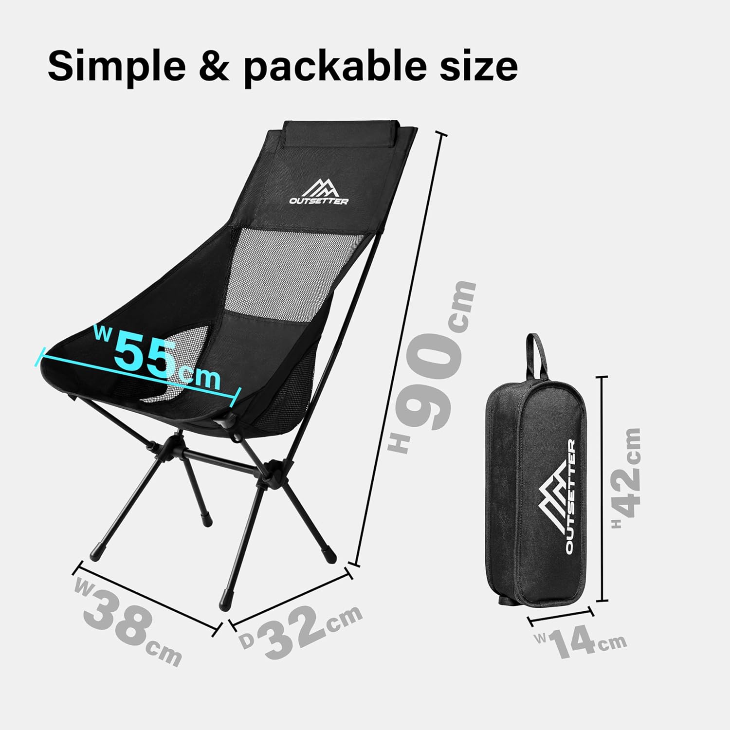 Lightweight Folding Chair Camping Compact Portable Lightweight Fishing Chairs
