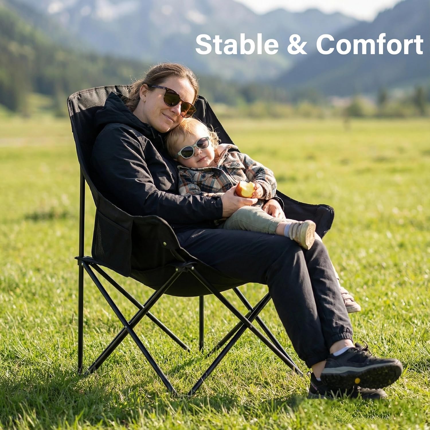 Folding Camping Chair Portable Outdoor Backpacking Compact Lightweight Carry Bag