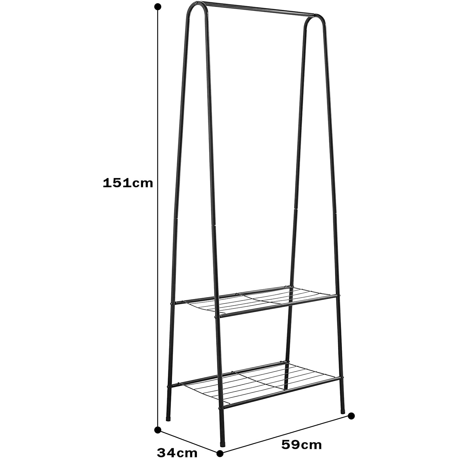 Heavy Duty Clothes Rail Rack Garment Hanging Display Stand Shoes Storage Shelves