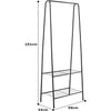 Heavy Duty Clothes Rail Rack Garment Hanging Display Stand Shoes Storage Shelves