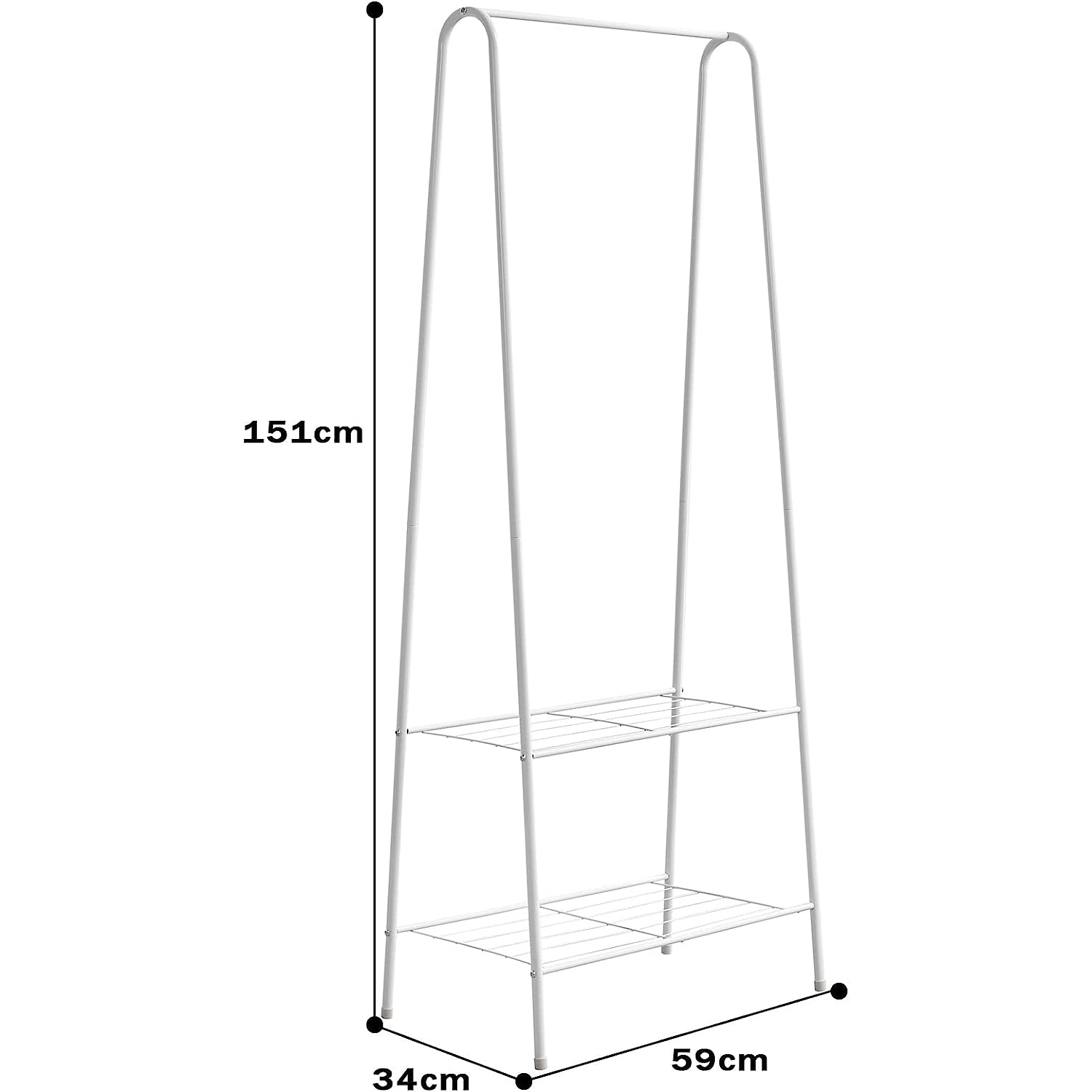 Heavy Duty Clothes Rail Rack Garment Hanging Display Stand Shoes Storage Shelves