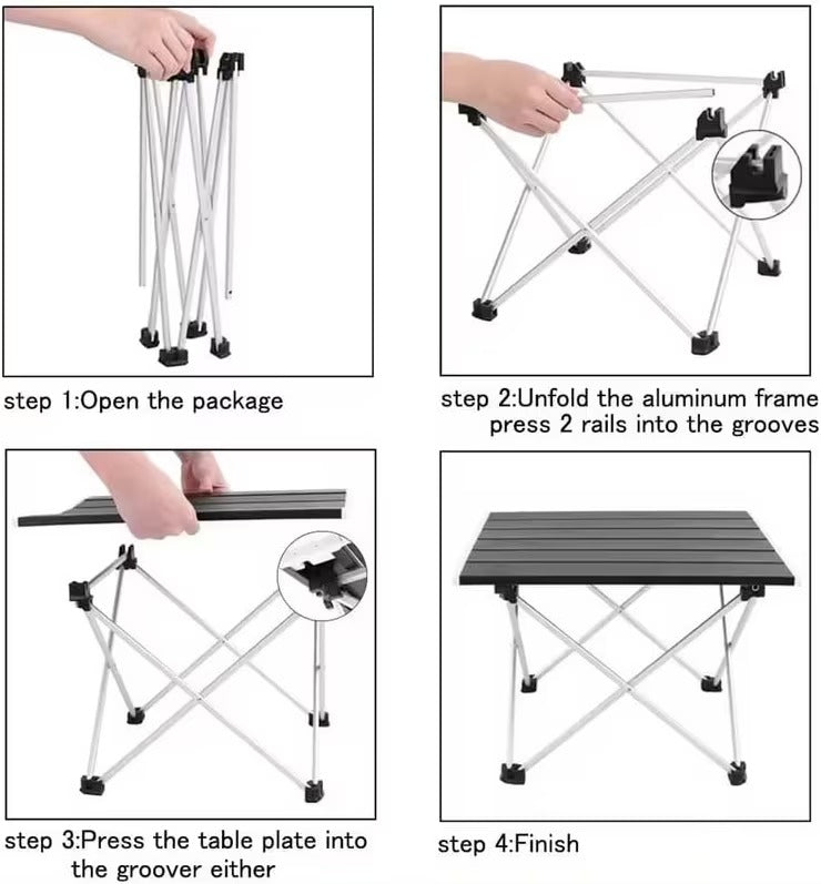 Portable Camping Table Outdoor Folding Compact Picnic Hiking Garden BBQ Barbecue