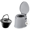 5L Portable Camping Toilet Compact Potty Loo Caravan Picnic Fishing Festivals