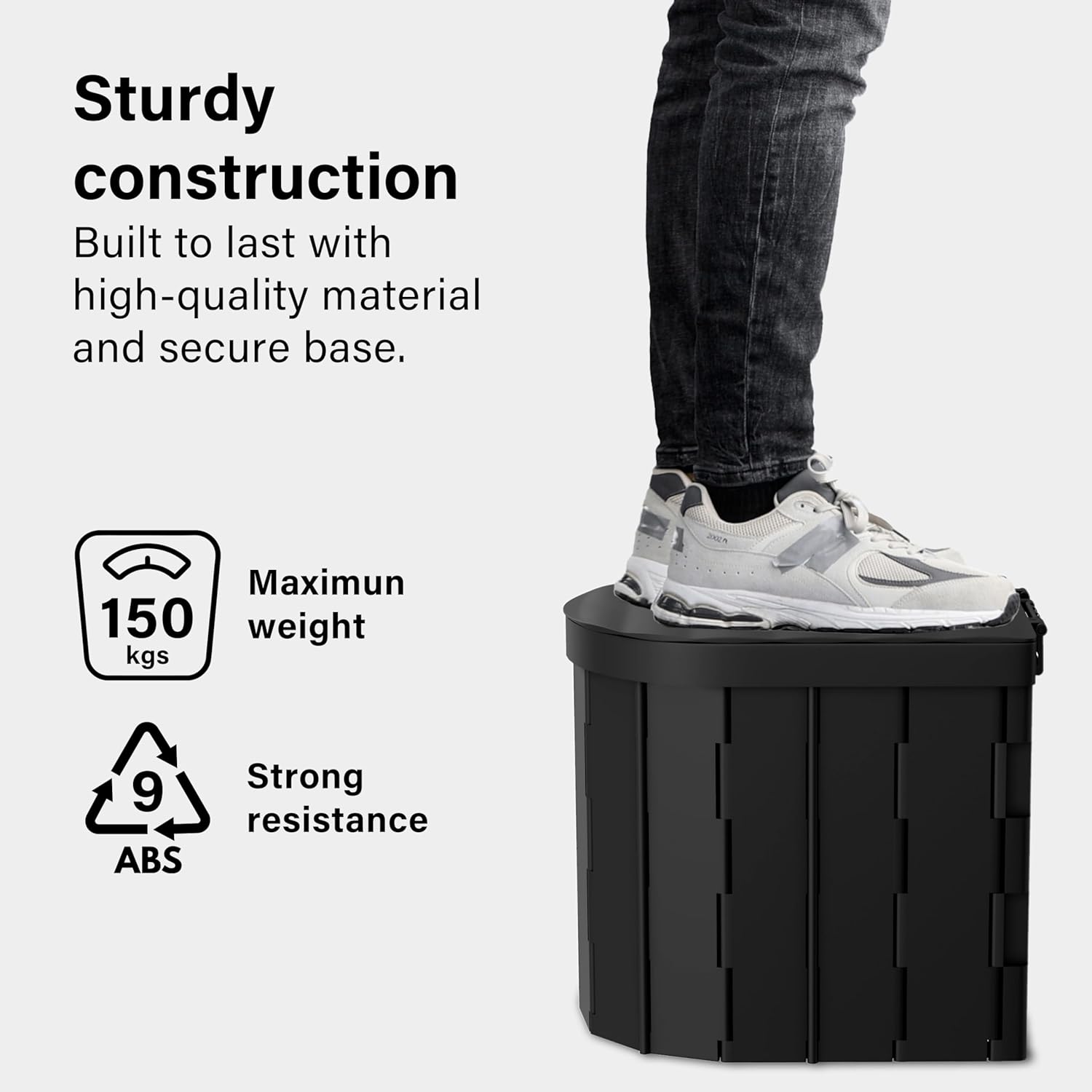 Foldable Toilet Compact Portable Toilet Potty Loo Seat Travel Camping Bucket