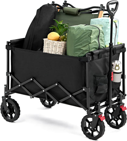 Heavy Duty Folding Hand Cart Garden Wagon Trolley Festival Camping Beach