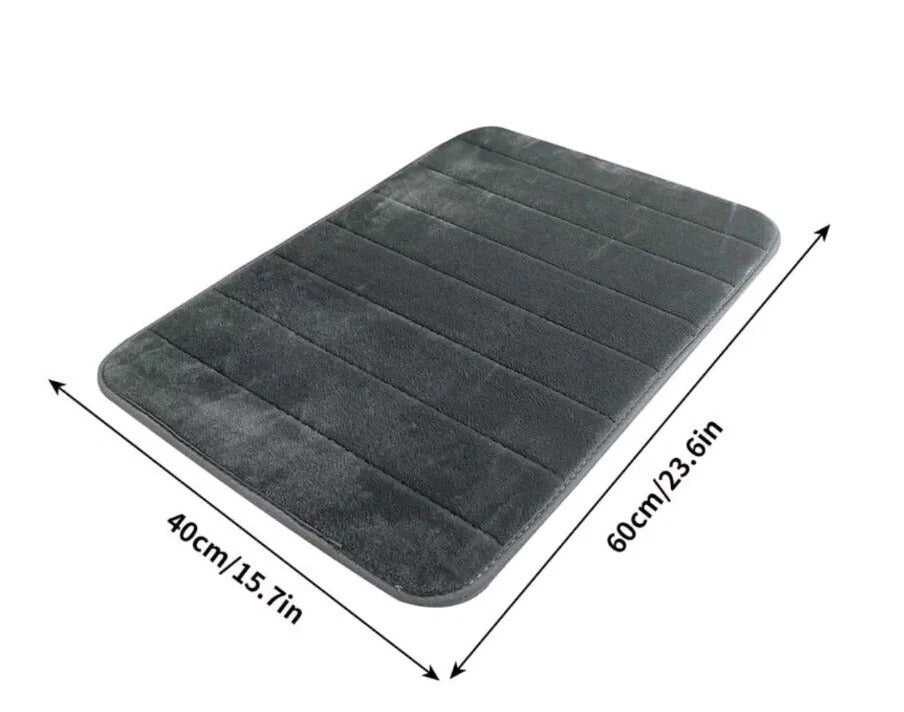 Memory Foam Light Rug Bathroom Floor Non-slip Soft Absorbent Shower Mat Carpet