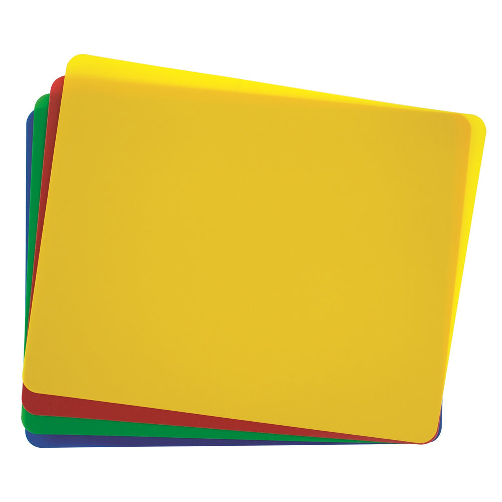 4Pcs Flexible Chopping Boards Set Flexi Coloured Cutting Sheets Mats Kitchen
