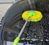 Telescopic Car Cleaning Brush Soft Microfiber Mop Wash Kit Scratch + 2 Mittens