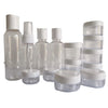 15 Carry On Airport Flight Travel Plastic Clear Bottle Cosmetic Jar Toiletry