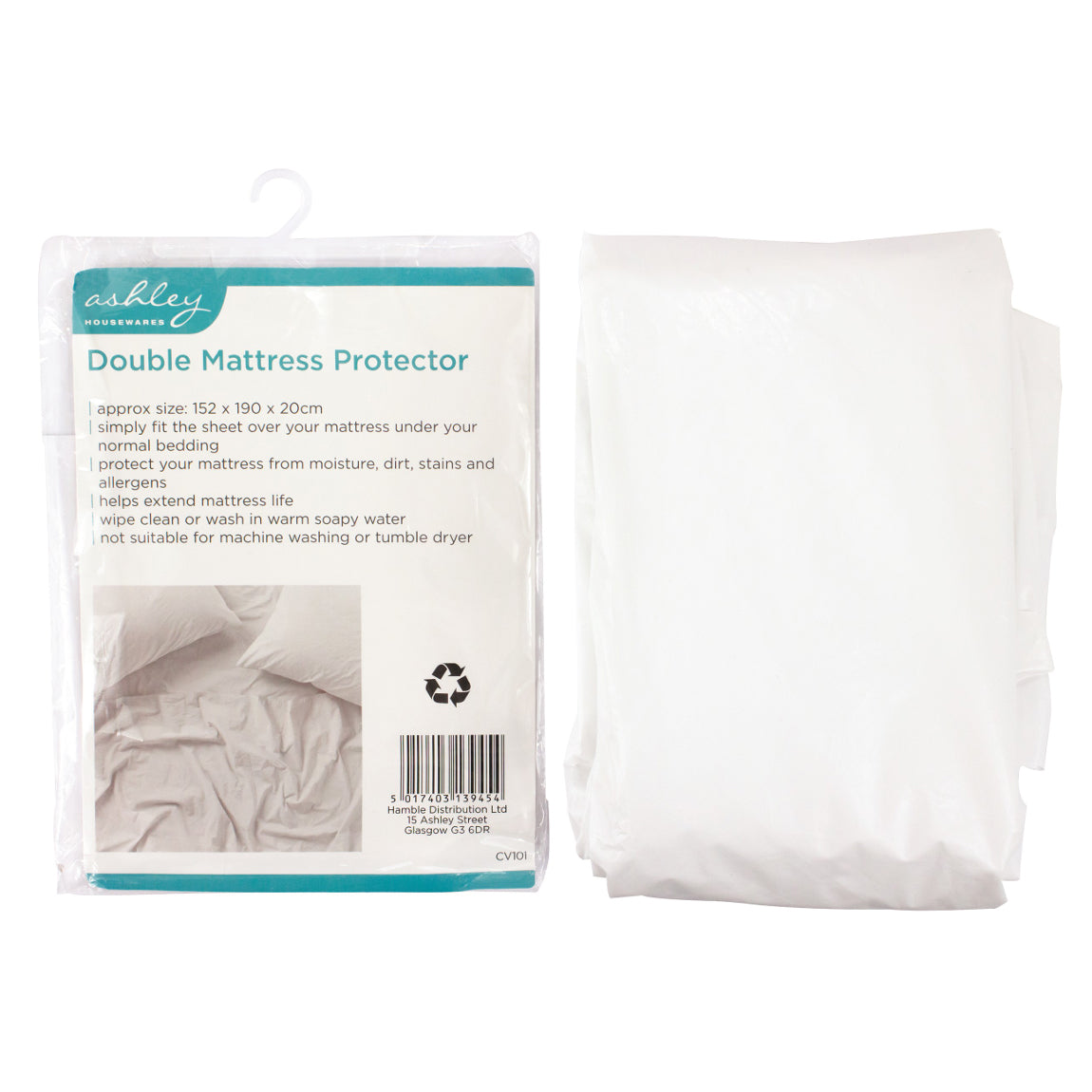 Waterproof Mattress Protector PEVA Bed Single Double King Pillow Cover Size