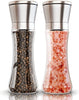 2 Pcs Salt & Pepper Grinder with Glass Body and Stainless Steel Grinder 180ml