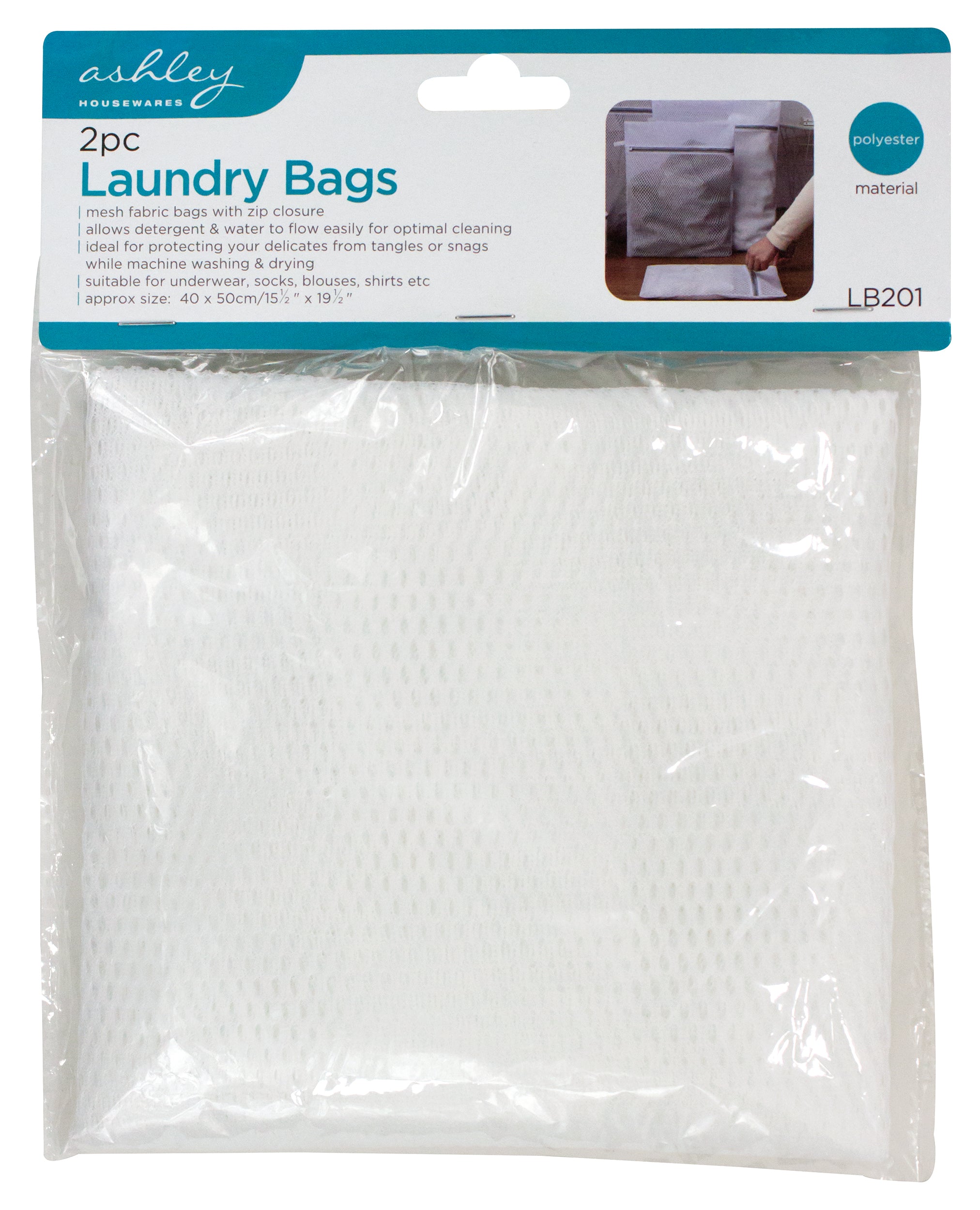 2pc Washing Machine Mesh Net Bags Laundry Bag Large Wash Bags Reusable with Zip