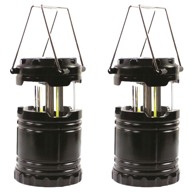 Collapsible Cob LED Light Lantern Camping Fishing Outdoor Hanging Battery ABS