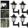 2/4Pcs Solar Wall Lanterns Led Powered Wall Light Lamp Outdoor Garden Patio Door