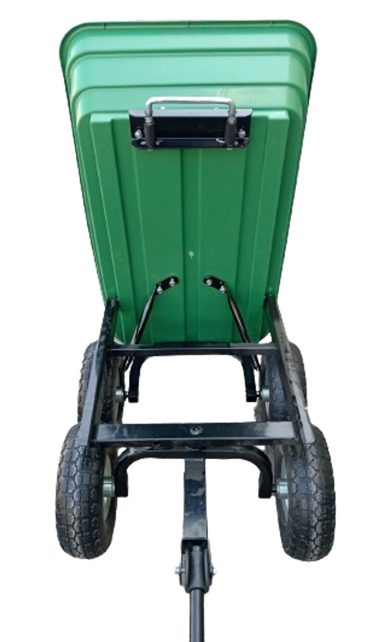 60L Tipping Garden Cart 250kgs Wheelbarrow Dump Trolley Utility Truck Trailer