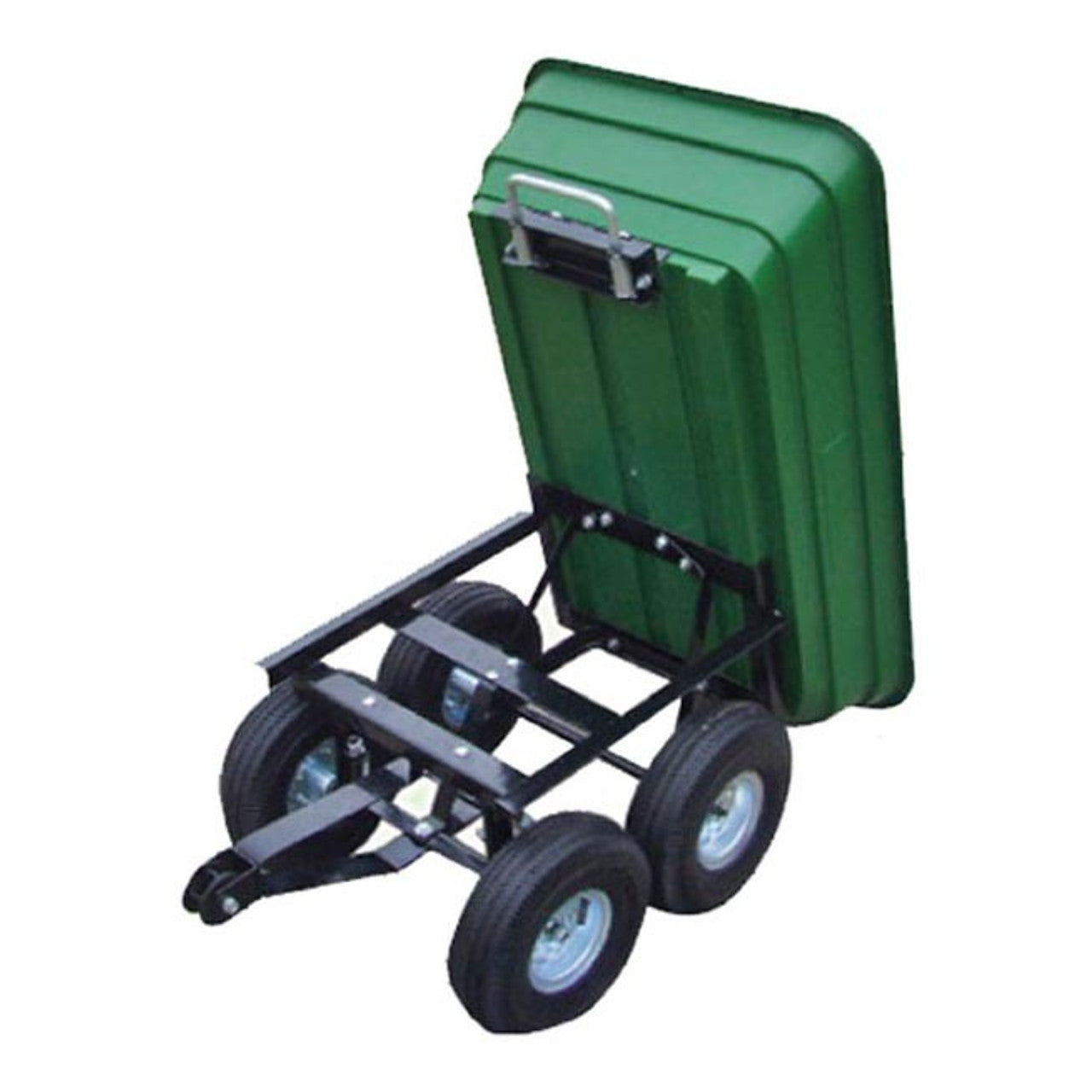 60L Tipping Garden Cart 250kgs Wheelbarrow Dump Trolley Utility Truck Trailer