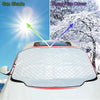 Car Reversible Windshield Aluminium Windscreen Cover Snow Ice Frost Sun UV Dust